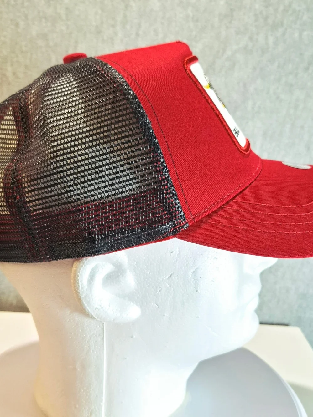 Red Raging Bull Embroidered Bull Patch Baseball Cap